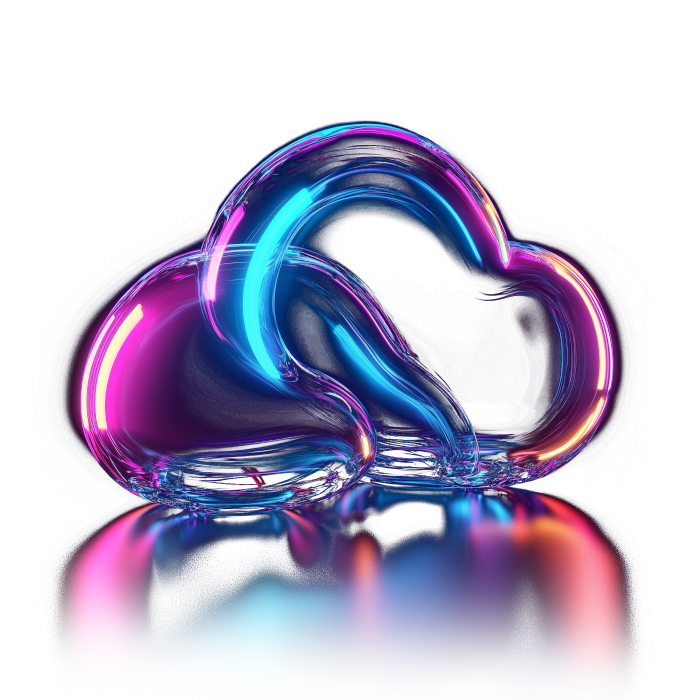 Neon cloud decoration