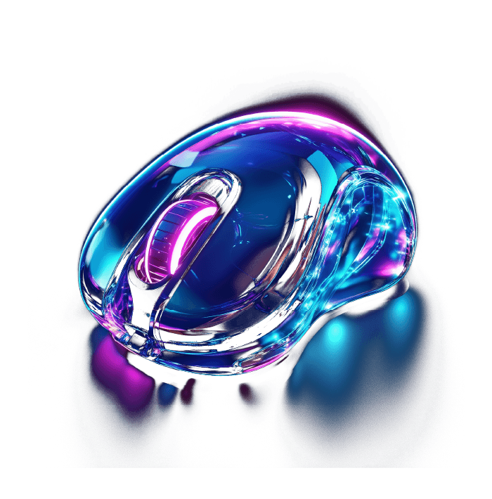 Neon mouse decoration